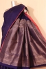 Copper Silver Kanchipuram Silk Saree